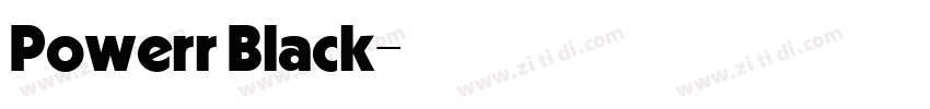 Powerr Black字体转换